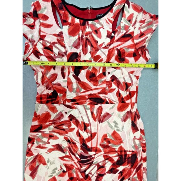 Maggy London Women's Draped MIDI Sheath Dress Size 4 - Picture 12 of 16